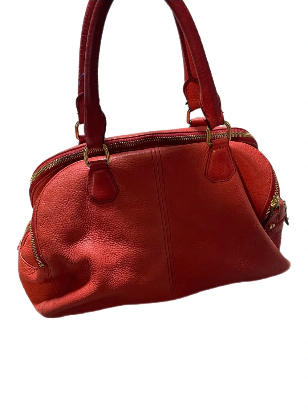 J. Crew Biennial Satchel 100% Genuine Pebbled Leather Bag